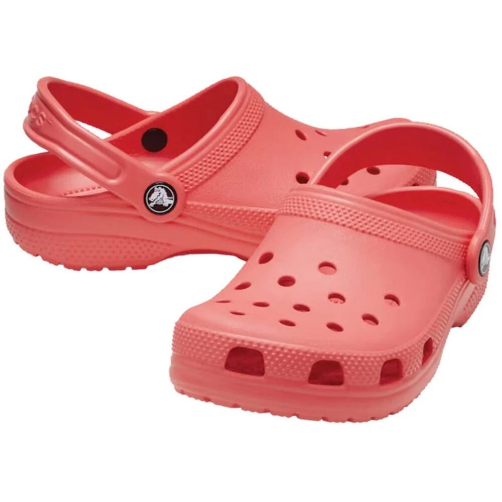 Crocs NWOT Classic Clogs Neon Watermelon Pink Eva Sole Size M8 W10 Flat Heel